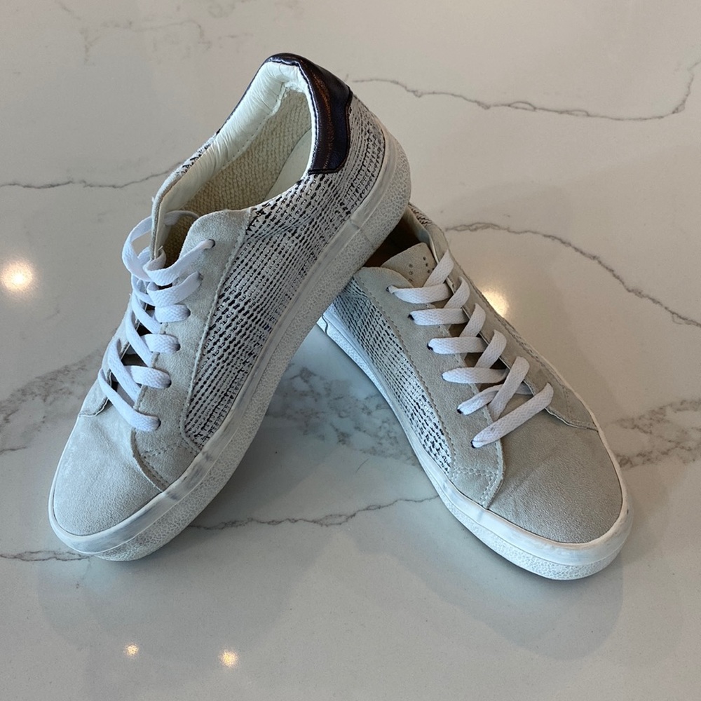 Women's Vintage Havana Flair Shoes White/Grey Multi Size 8.5